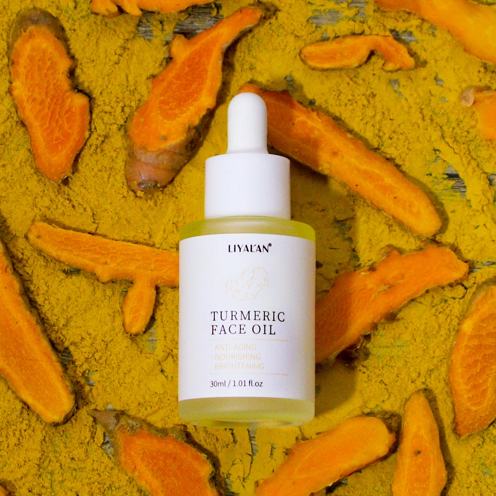 

100% Pure Natural Ginger Lemon Extract Turmeric Facial Essential Oil Skin Care Nourishing Tumeric Face Serum Oil