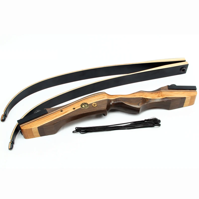 

Outdoor Hunting Bow Fiberglass Laminated Limbs Archery for Wooden Arrow Recurve Bow