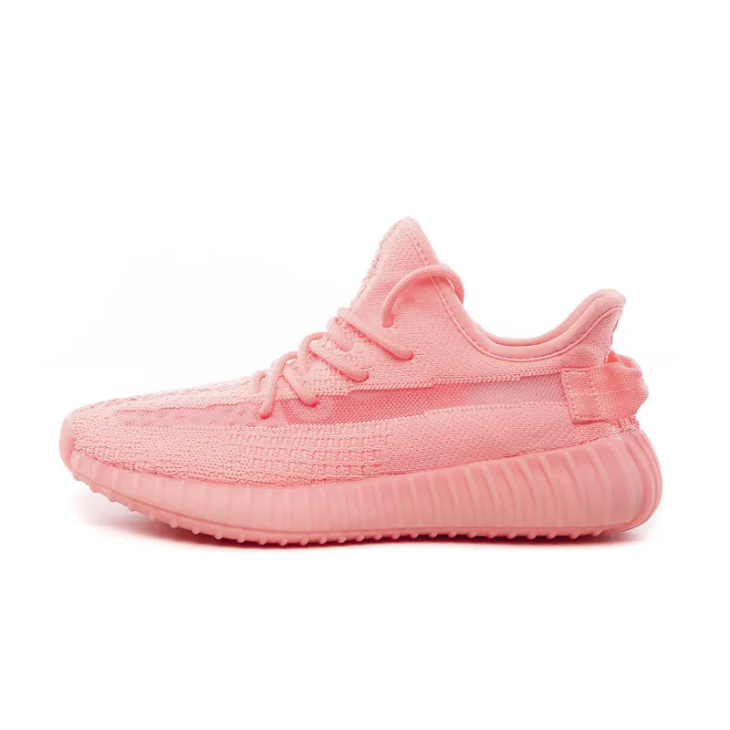 

2019 New Design Original Quality Brand Logo Yeezy 350 V2 Style Men Women Casual Sports Shoes, Pink,green