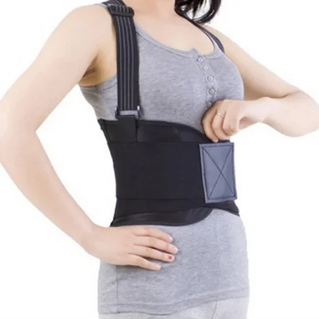 

Custom Adjustable Tummy safety girdle Elastic back lumbar support brace Waist trimmer belt, Black or customized