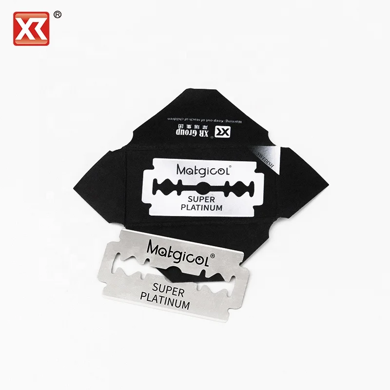 

High quality barber swedish material shaving supplies straight razor disposable blade, Silver