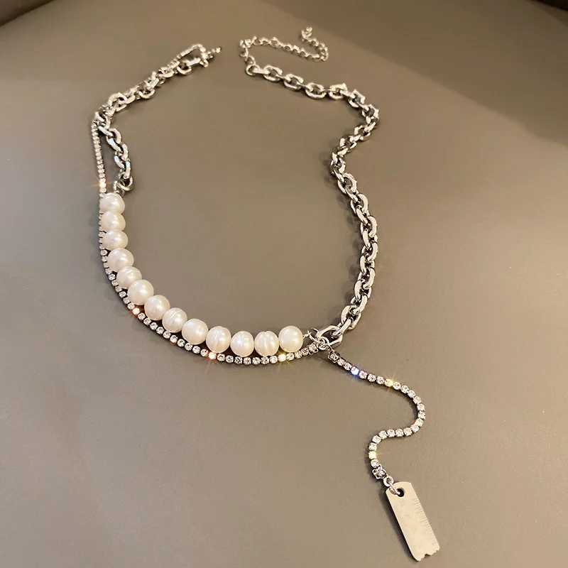 

fashion ruler pendant freshwater pearl fancy necklace