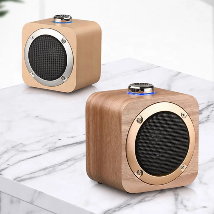 

active New Arrival classical MINI BT Speakers wireless retro wooden speaker box, Bamboo,walnut