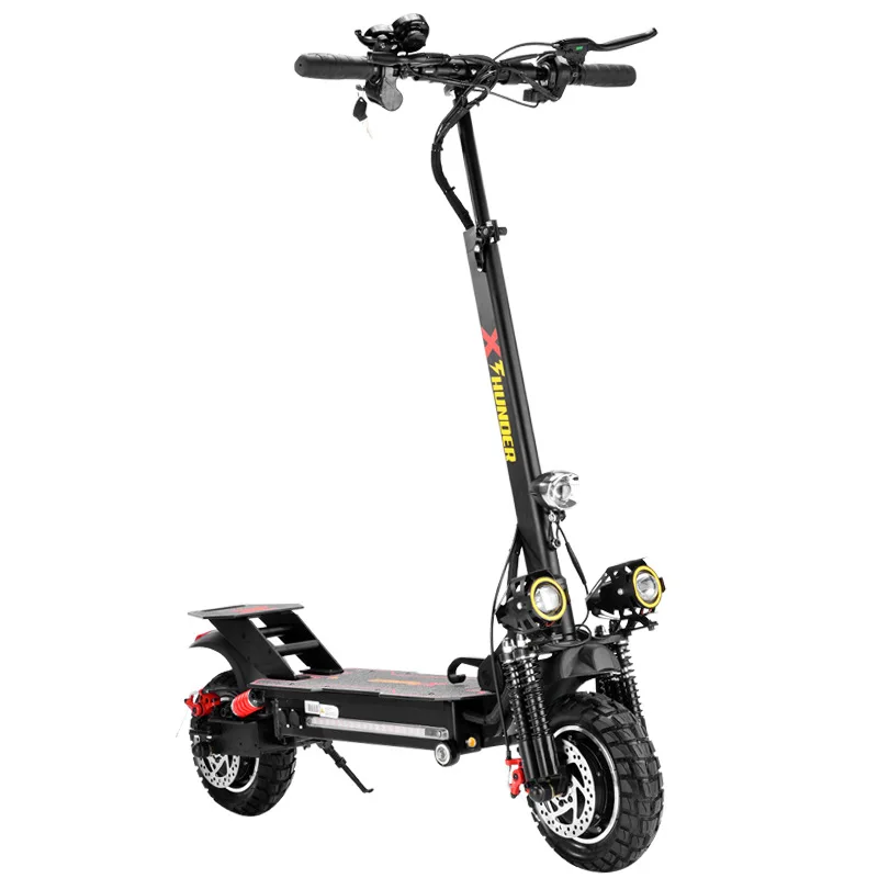 

2021 Foldable Elelctric Scooter 1200W Dual Brushless Motor Fashion Modern Electric Scooter Fastest Can OEM, Black