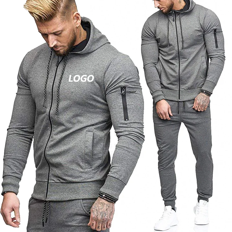 

Wholesale Fleece Custom Men Tracksuit Sweatsuit Men Joggers Suits Set Tracksuits For Men