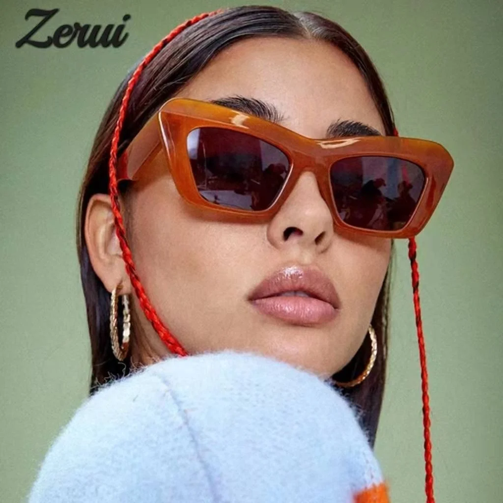 

Unique Triangle Square Cat Eye Sunglasses For Women Luxury Brand Gradiend Sun Glasses Female Oversize Hip Hop Eyewear New Shades, Multi-colored