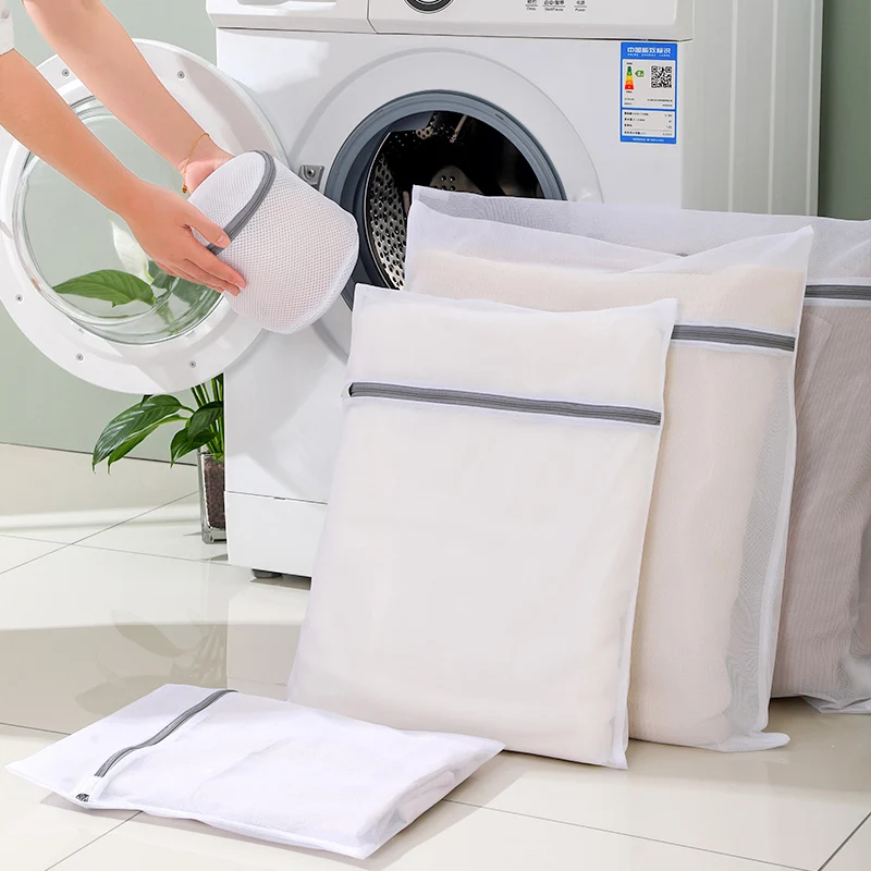 

Laundry bags printing fine mesh clothing care and washing bag set large mesh bra washing clothes net bag