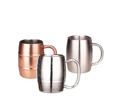 

17oz Double Wall Insulated Beer Beverage Mug Stainless Steel Mugs, Insulated Coffee Mug Cup Steel With Handle, Customized color
