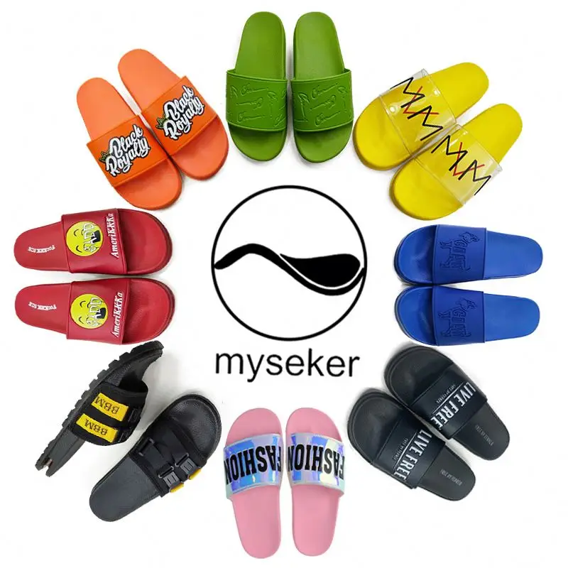 

Man Slipper Branded New Design Slippers For 2020 Tongxiang Factories In China Private Label Slides Custom Unisex Sandals Totes, Customized color