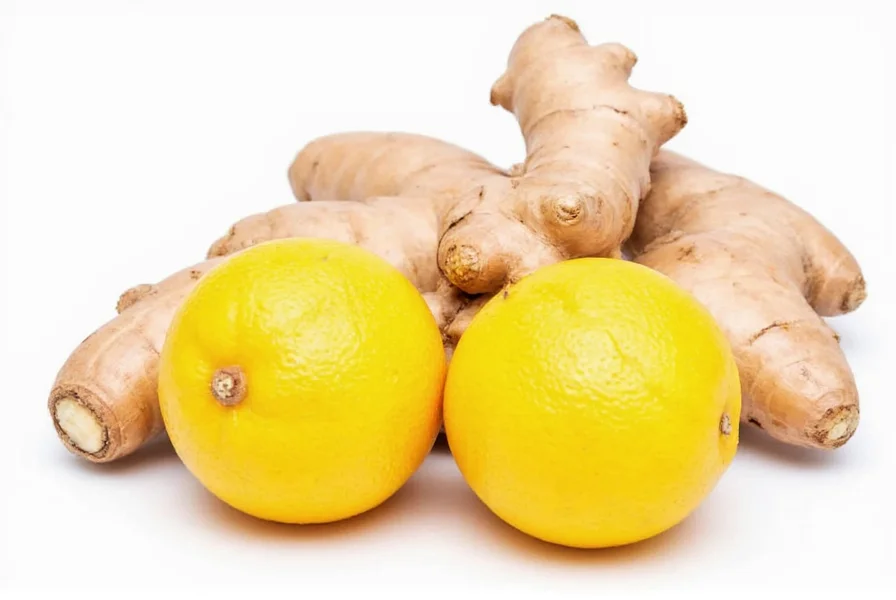 Side-by-side comparison of fresh ginger, dried ginger powder, and crystallized ginger
