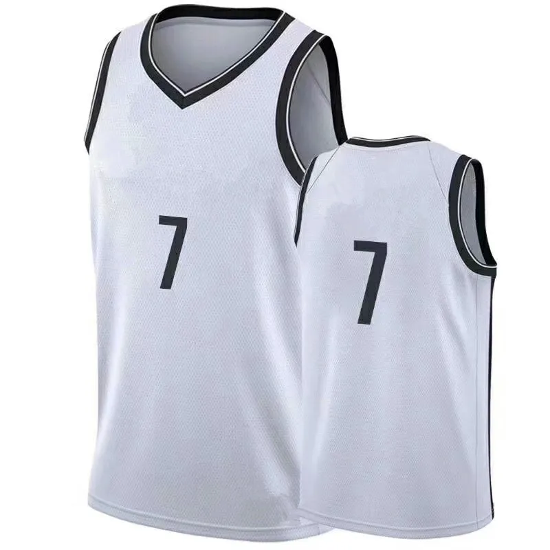 

Free shipping to New York Christmas gift Durant basketball shirt 2019/20 season best quality Irving basketball jersey, Black, white