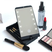 

Portable Folding LED Cosmetic Mirror Case, 360 Foldable Square Pocket Mirror