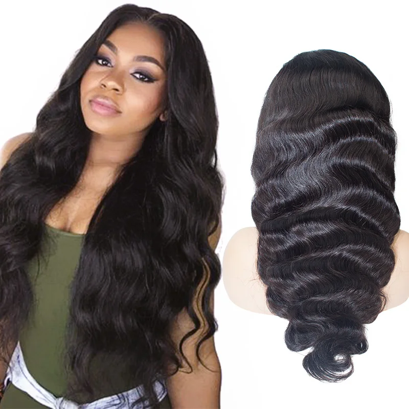 
USA Top Selling Imported Transparent/blown 13*4 13*6 full Brazilian Human Hair Wig Unprocessed Lace Front 12A Body Wave Wigs 
