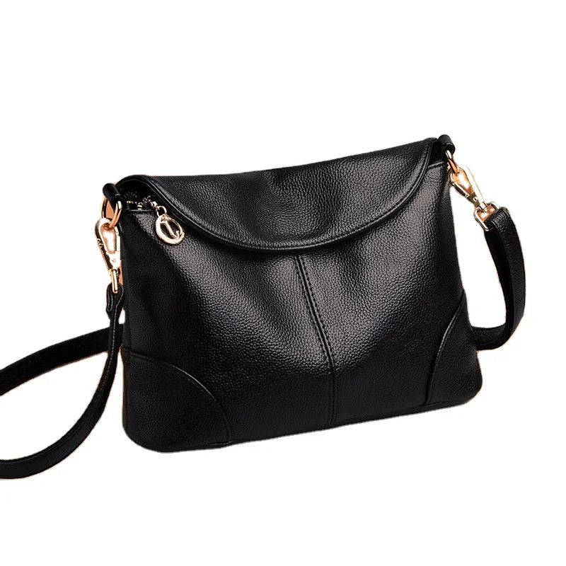 

Best Sell Trendy Soft Leather Simple Small PU Leather Handbags Messenger Bag, Picture