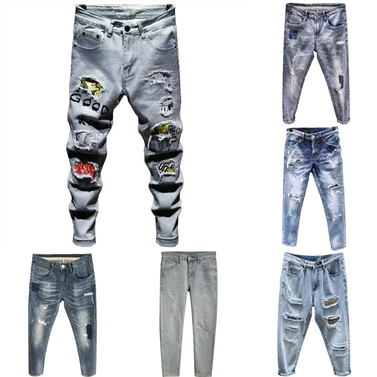 

Men's Jeans elastic factory new products men's jeans trouser slim pants wholesale men jeans trouser