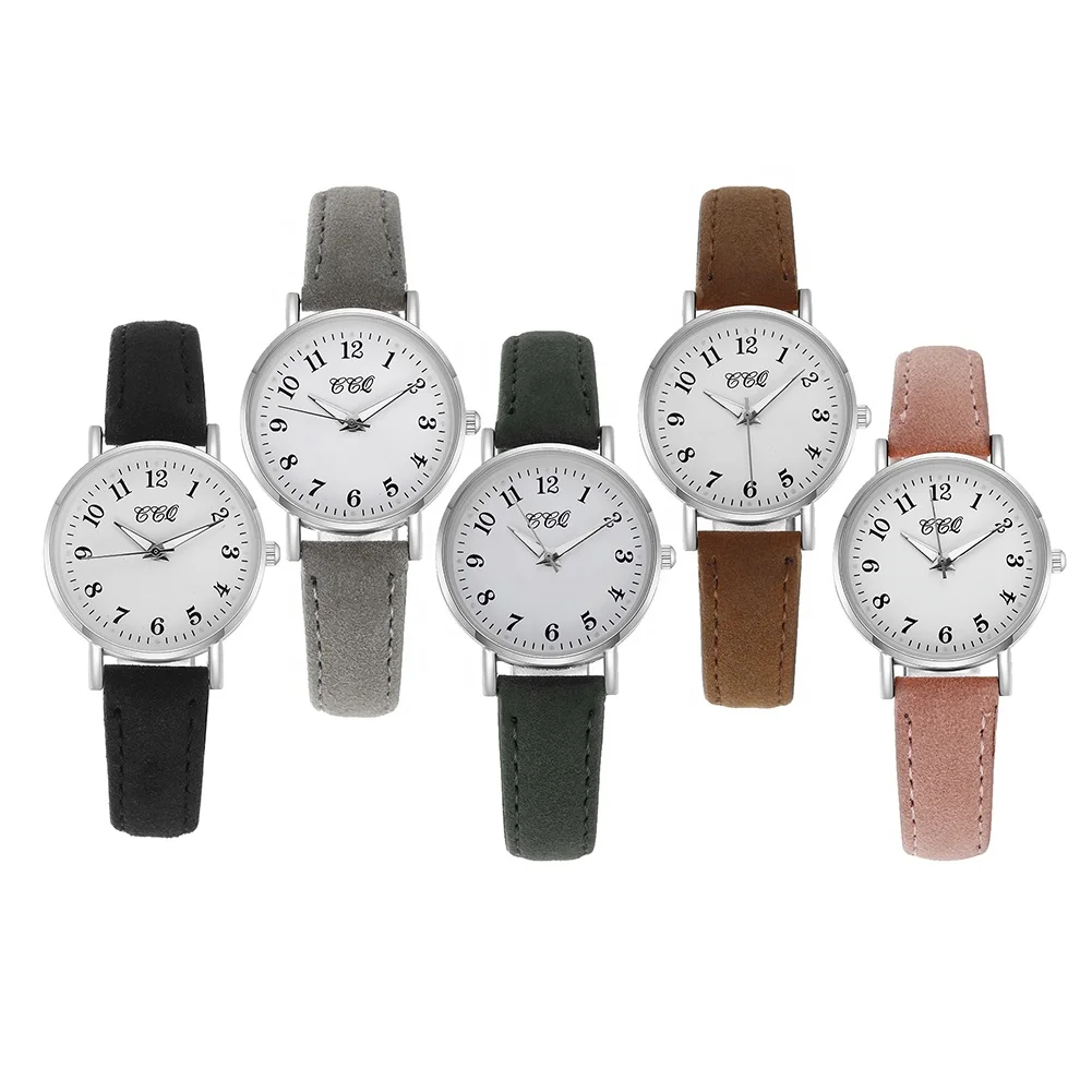 

Casual Ladies Watch Quartz Fashion Waterproof Luxury Surprise Gift Wristwatch Leather Comfortable New Arrival For Woman, As picture