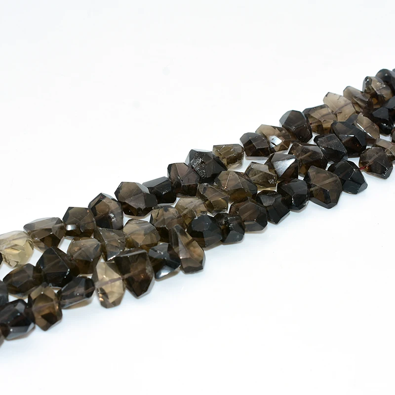 

NAPOLN Trade Insurance  Pyramid Shaped Smoky Quartz Gemstone Beads, Multi color