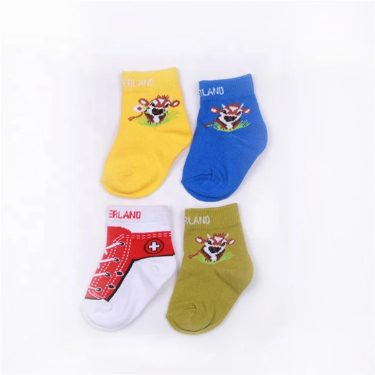 

China factory wholesale baby soft socks cartoon knitted cute newborn baby socks, Custom color