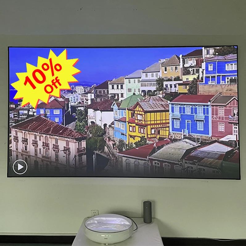 

MGF Screens 120inch Factory dropshipping alr ust projection pet crystal fixed supplier ultra thin frame projector screen