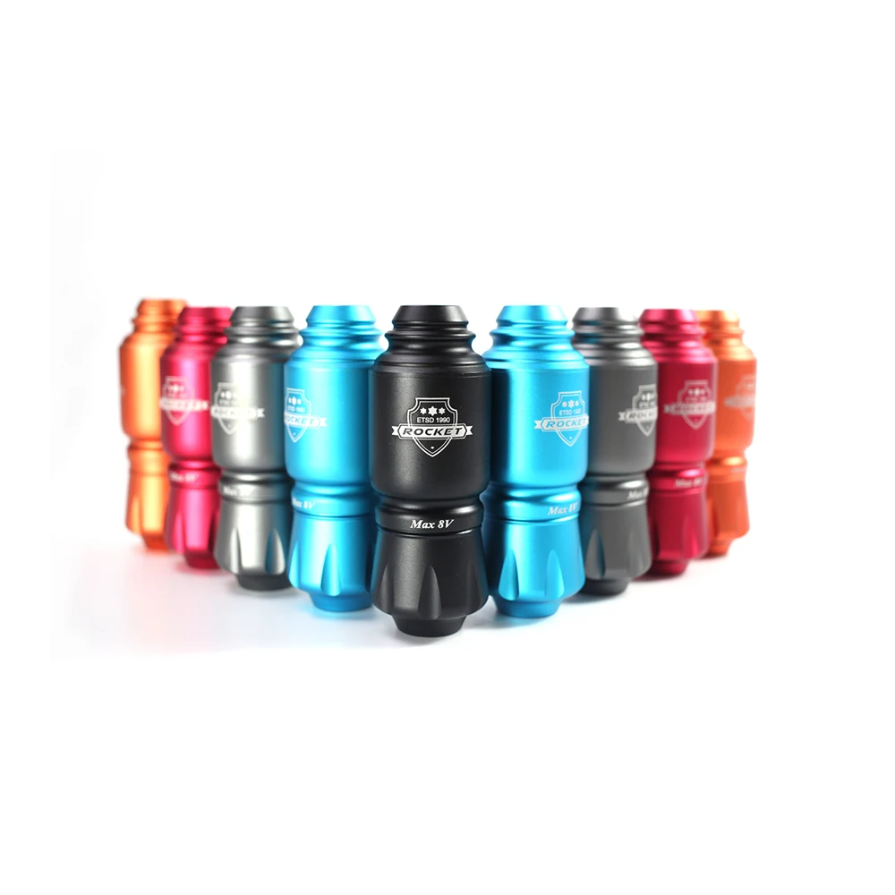 

NEW Professional Short Rocket Tattoo Pen Gun Japan Motor RCA Connector Cartridge Rotary Tattoo Machine