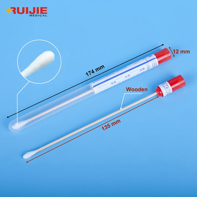 transport cotton female swab