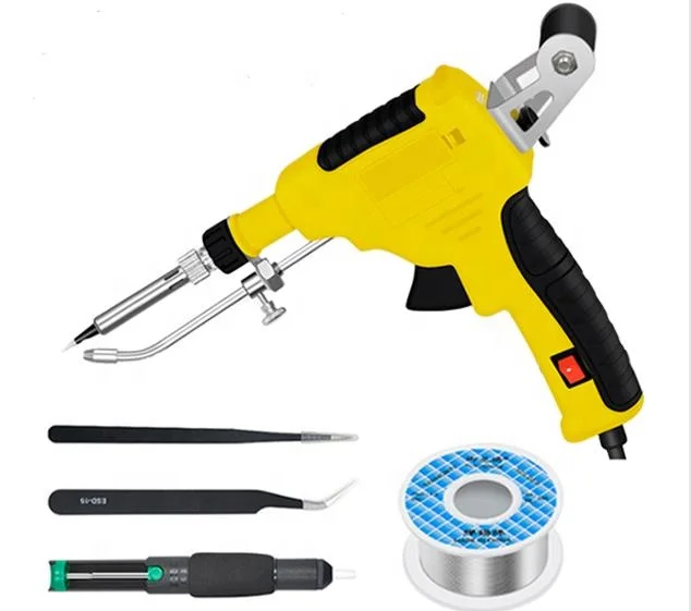 

Heat up quickly 60W power 110V or 200V input voltage electric soldering iron suction tin gun 6pcs set