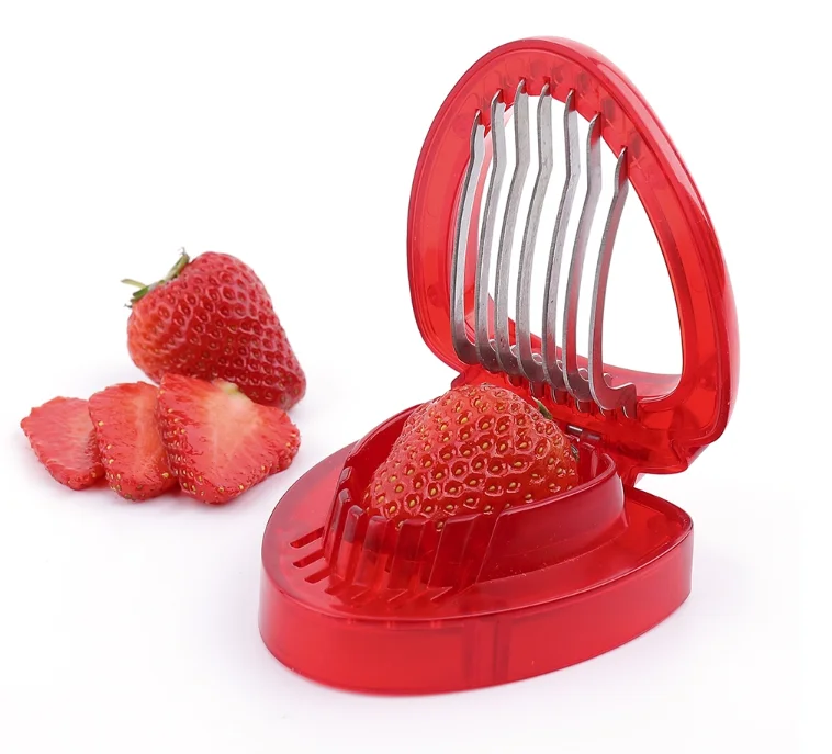 

Wholesale Kitchen Gadgets Strawberry Huller and Cutter Slicer Fruit Tools