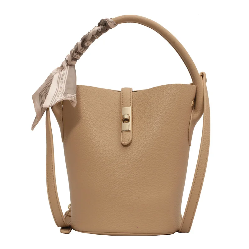 

Amazon Hot Luxury Large Bucket Crossbody Shoulder Bag Leather Handbags For Women