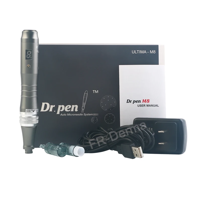 

Multiple use LCD display microneedle derma pen m8 dr.pen, Black