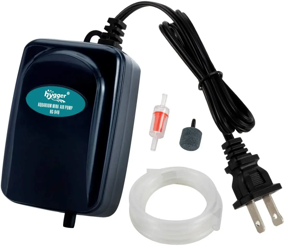 

Hygger Energy Saving Quiet Mini Aquarium Air Pump with Accessories Oxygen Pump for 1-20 Gallon Fish Tank