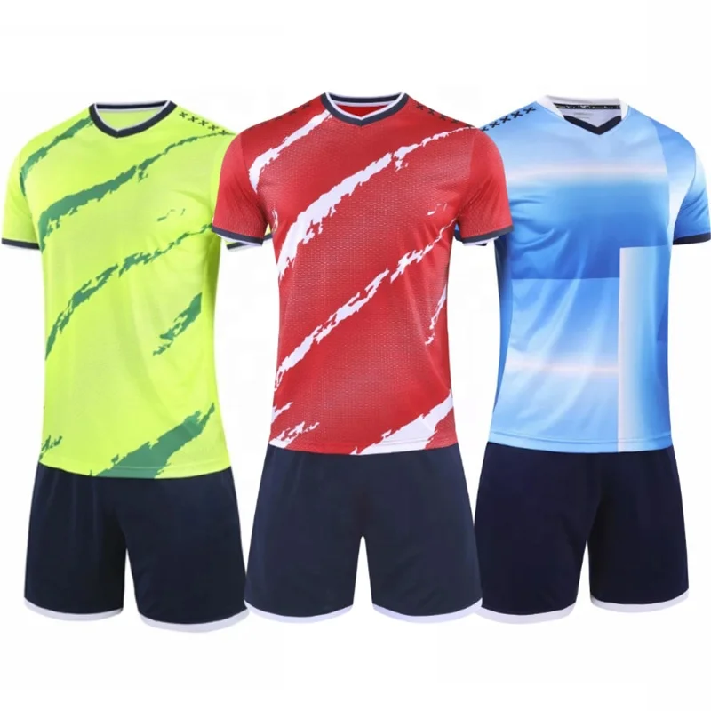

Cheap Thailand Retro Sublimated Breathable Men Soccer Uniform Custom European Football Jerseys