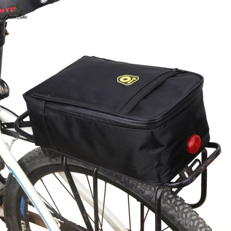 

Bicycle Bag For Folding Bicycle Pannier Luggage Basket Cover bike with light seat trunk bicycle rear seat bike bag, Black