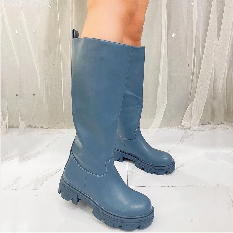 

Newest Design Fashion Trend Women Winter Leather Cute Fashion Knee High Boots
