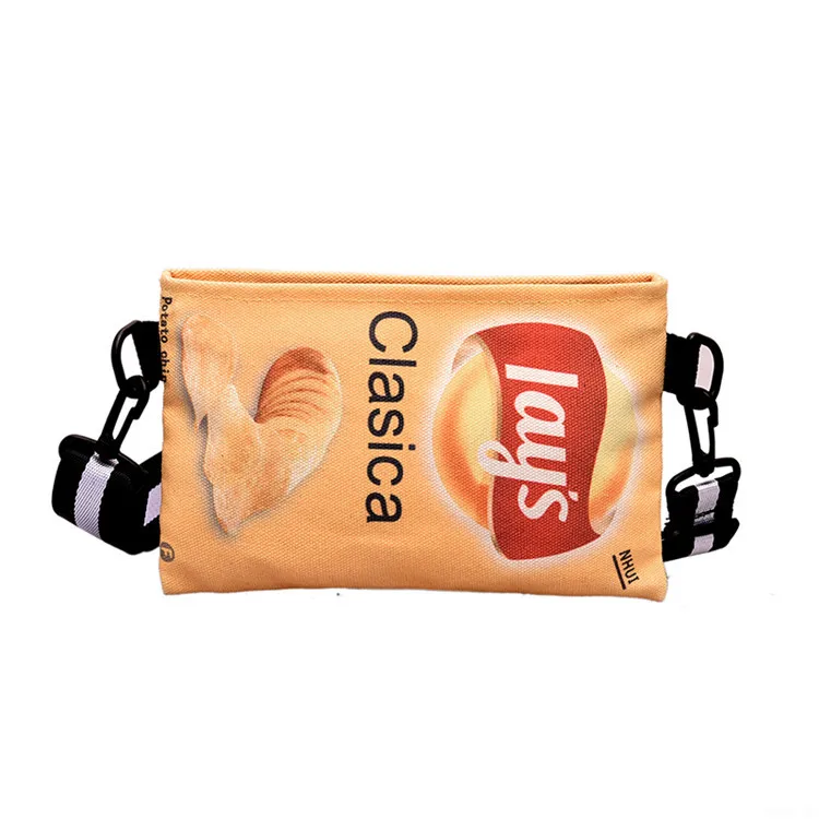 

Funny Potato Chips Crossbody bags women handbags ladies Mini Cartoon Printing handbags for women, Customized color
