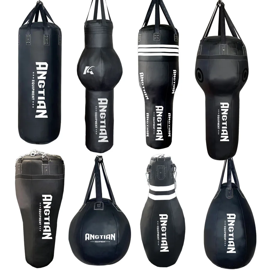 ANGTIAN Factory Hot Sale Professional Punching Bag/ Boxing Bag Martial Arts Training Supplies/ logo Can Be Customized