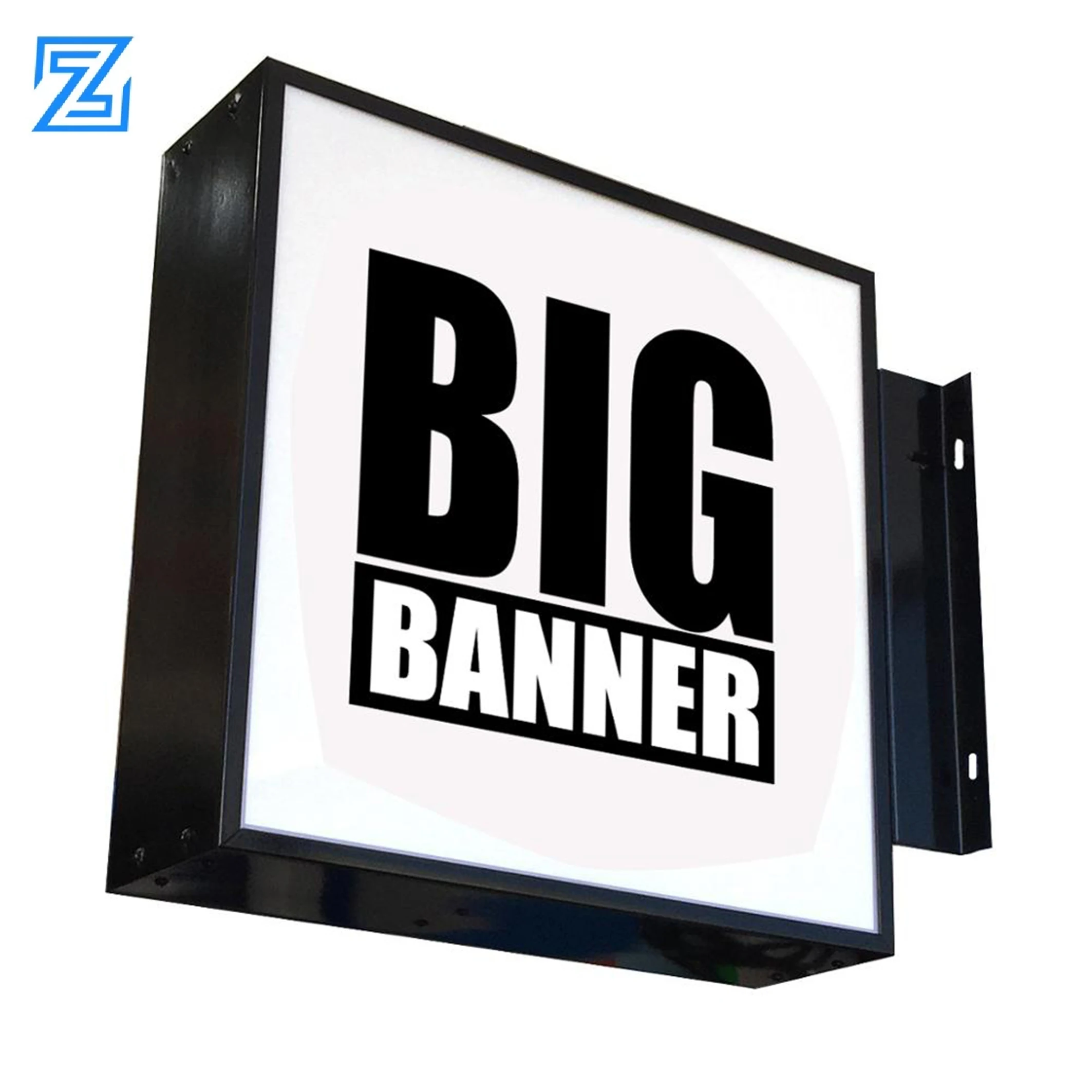 

Custom New Style Waterproof Advertising LED Light Box For Shop Square Shape Double Sided Luminous Mental Acrylic Lightbox