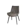 2019 latest hotel restaurant side chair steel legs light luxury dining master chair