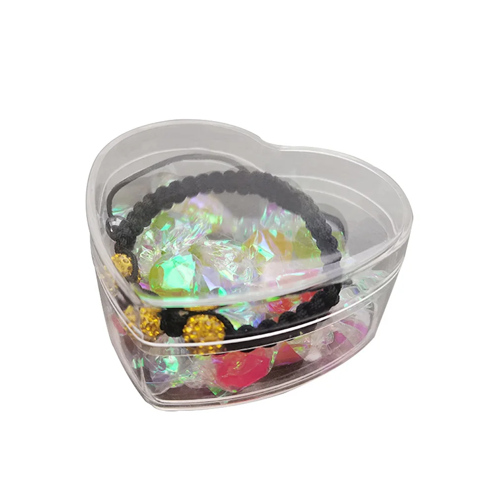 

Luxury Gift Packaging Heart Plastic Acrylic Candy Box Wedding