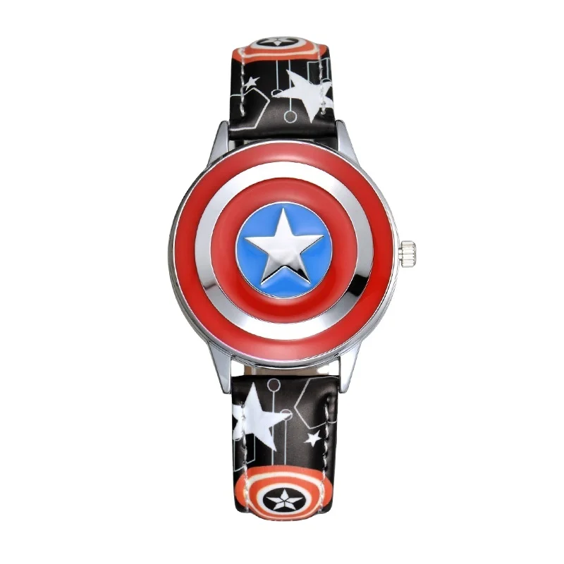 

Most Popular Children's Product Original Licensed Captain America Cartoon Kids Flip Wrist Watch