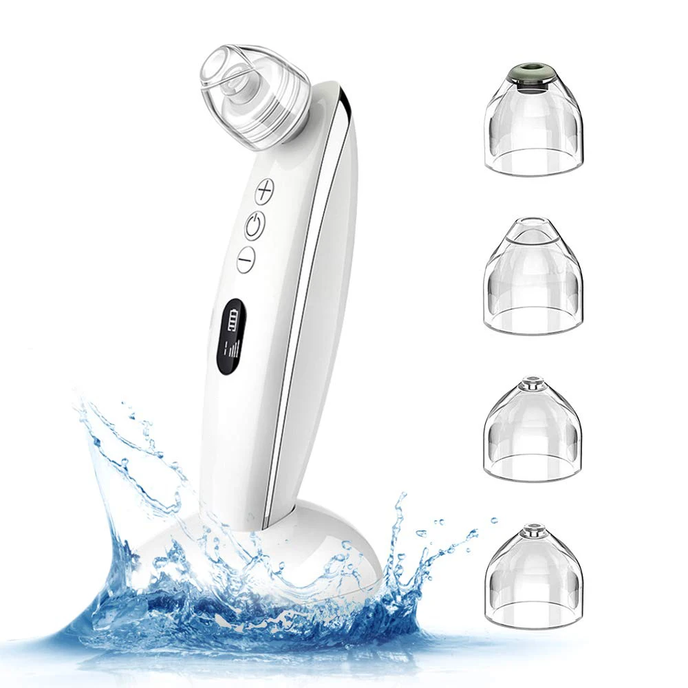

Electric Blackhead Remover Vacuum with HEAT Deep Pore Dermabrasion Face Cleaner, White