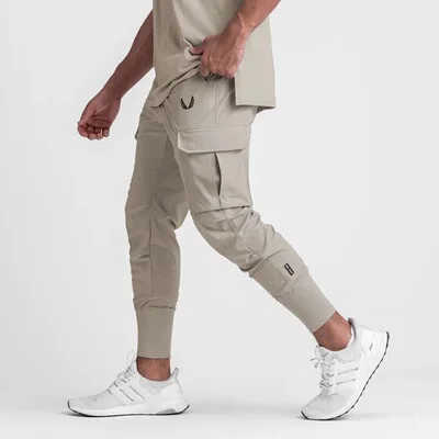 

stack mens cargo pant sweat sweatpants khaki pants with straps 6 pockets