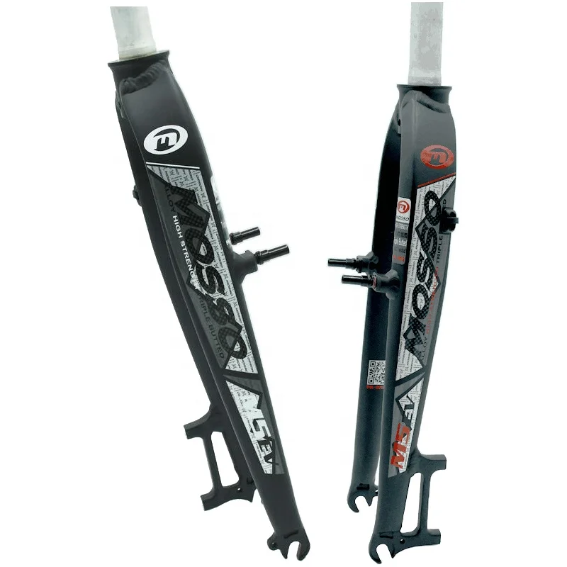 

hot sale mosso M5EV front rigid V Brake moutain bike fork, Black/red/white