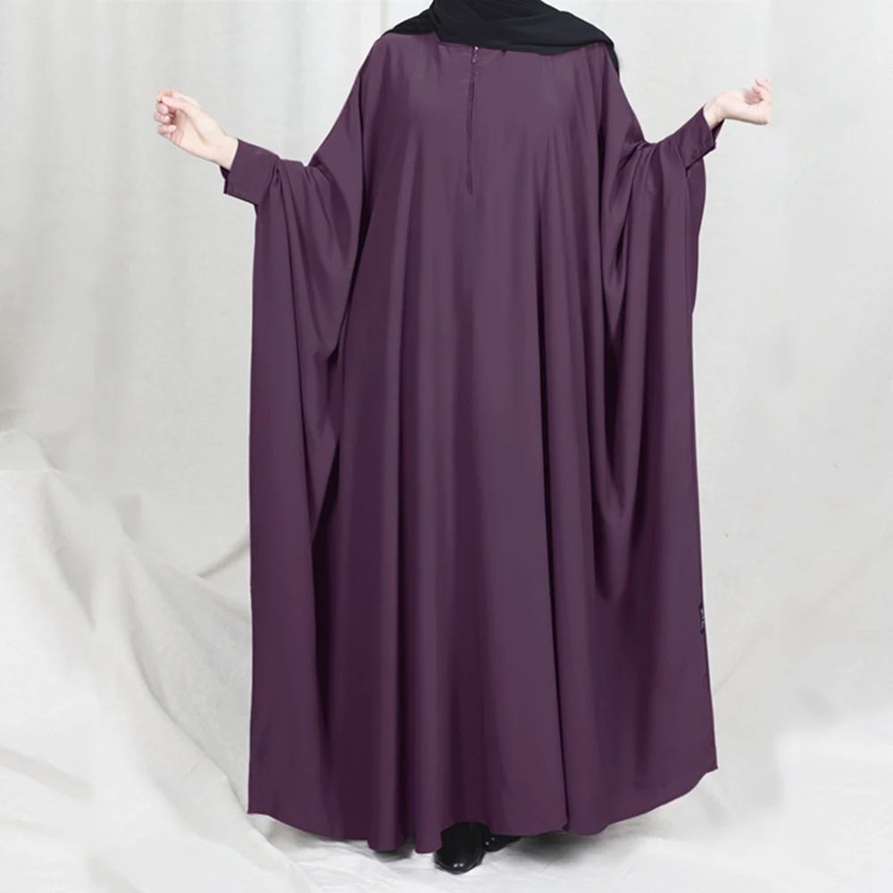 

2021 Ramadan Borka Chiffon Brazilian Long Gown Abaya For Muslim Women