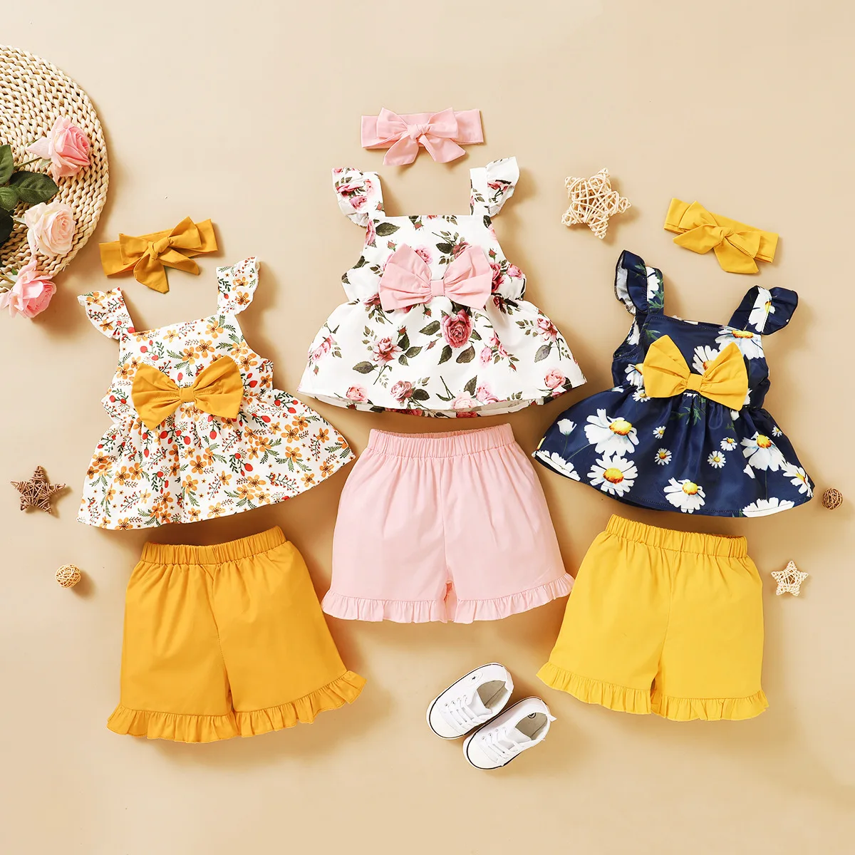 

Hot sale unique baby clothing sets summer baby girl clothes