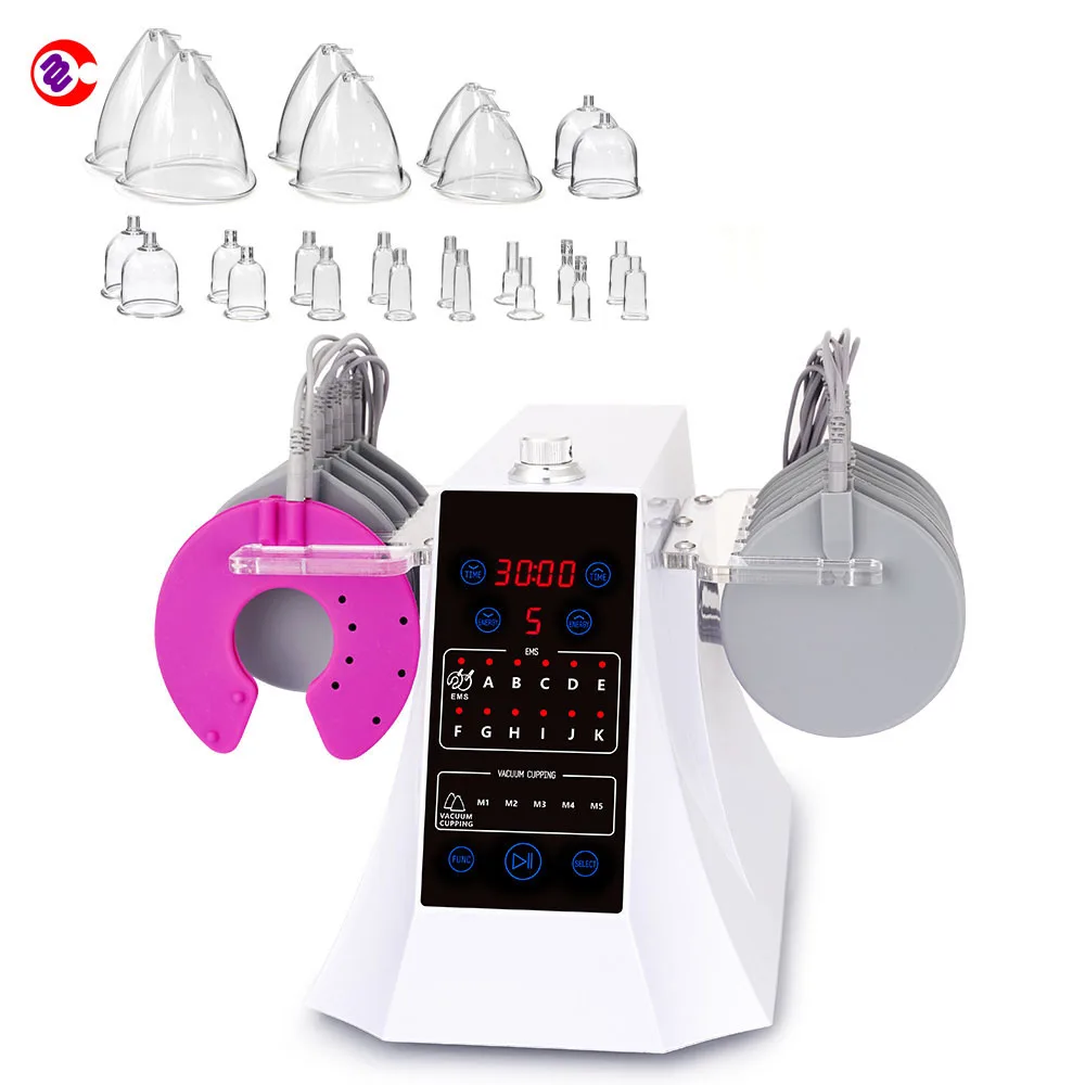 

3 In 1 Vacuum Butt Lifting Enlargement Suction Body Cupping EMS Stimulation BIO Microcurrent Machine