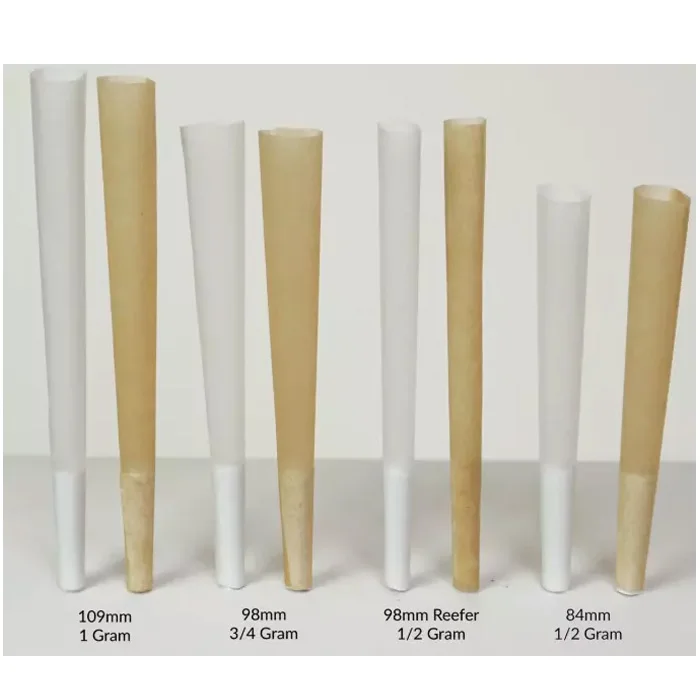 
109x 26mm king size Unbleached (Brown) Pre Rolled Cones 1000 Pack for Export 