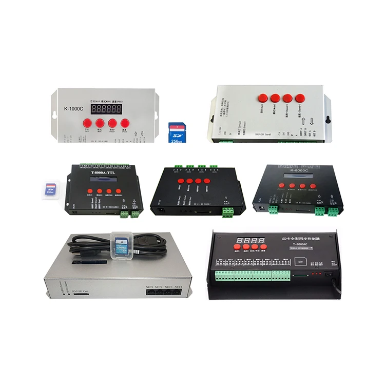 competitive price large wholesale complete series of led controller ws2811 ws2812 pixel t1000 t8000 t300k