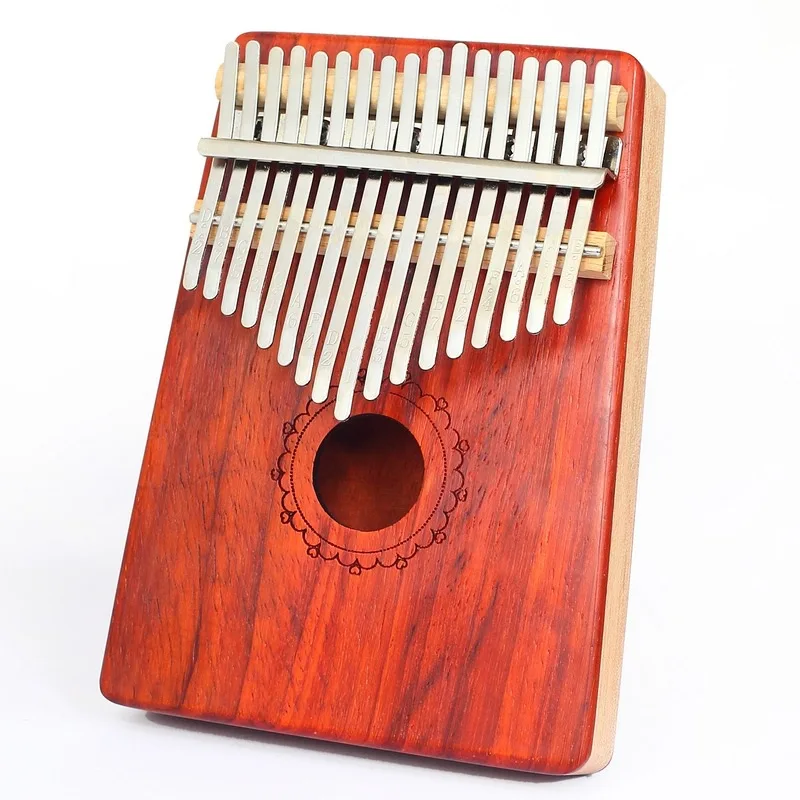 

2020 Hot Selling Mahogany Kalimba 17 Key Portable Kalimba For Beginners, Red