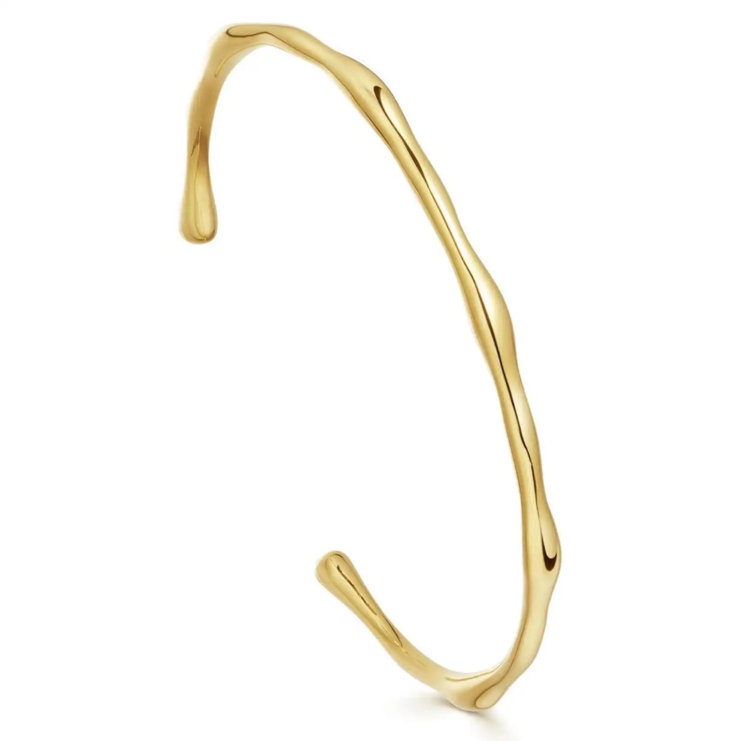 

18k solid gold bracelet for women, new design silver 925 bracelets bangles