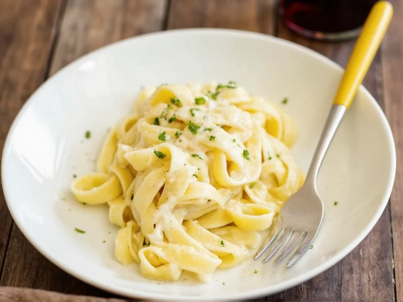 simple homemade fettuccine alfredo sauce